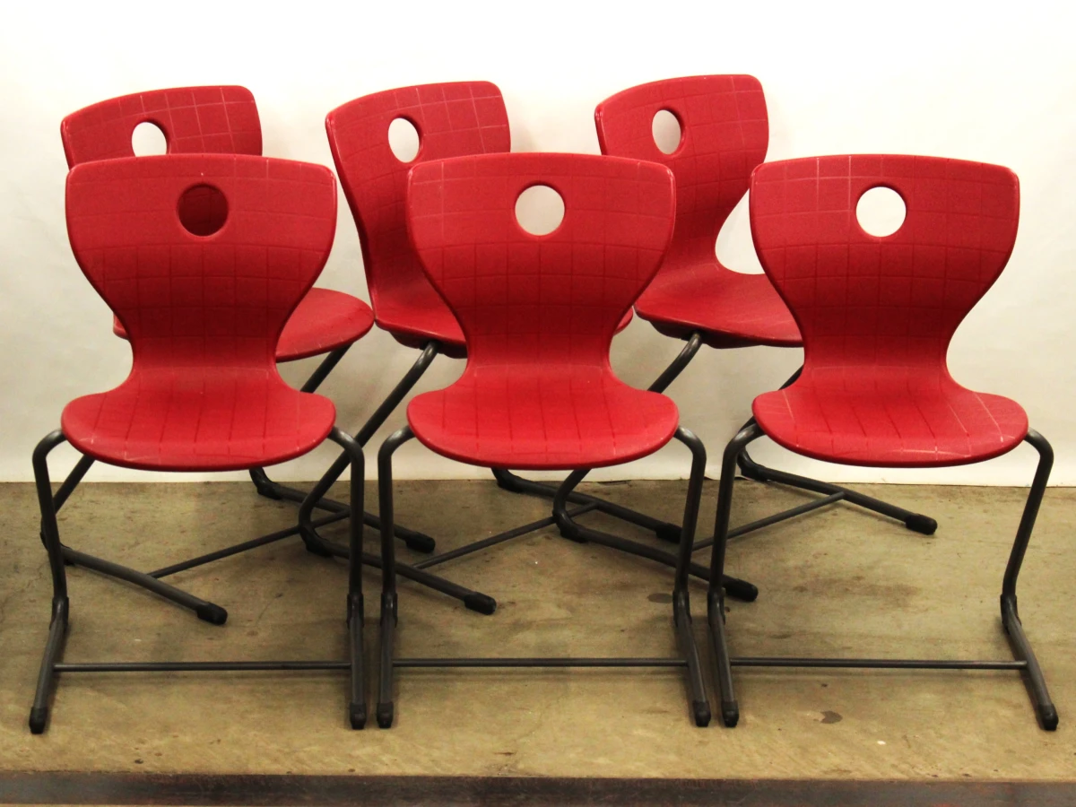 Verner Panton 6 "pantoswing" stoelen - foto 2