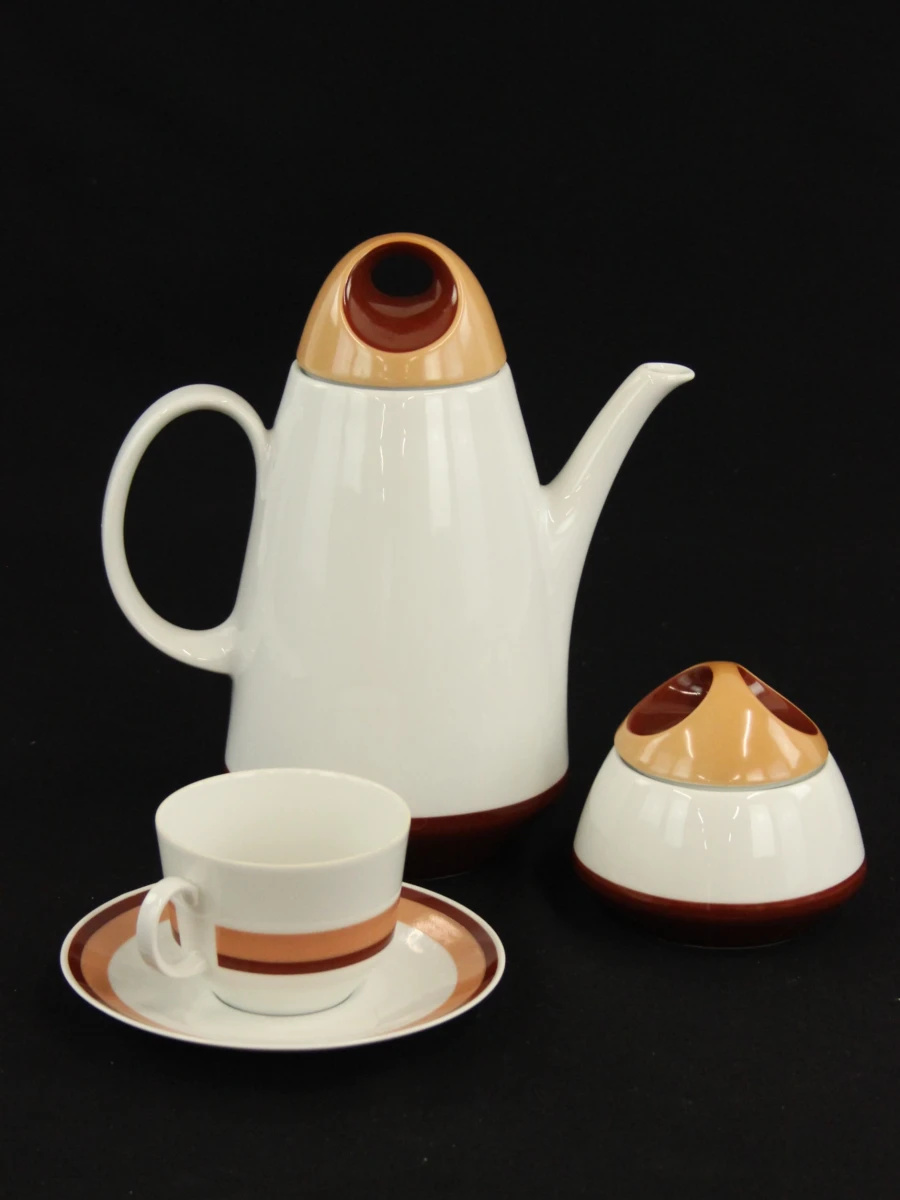 Bareuther Waldsassen Bavaria Germany vintage koffieservies voor 6 personen - foto 7