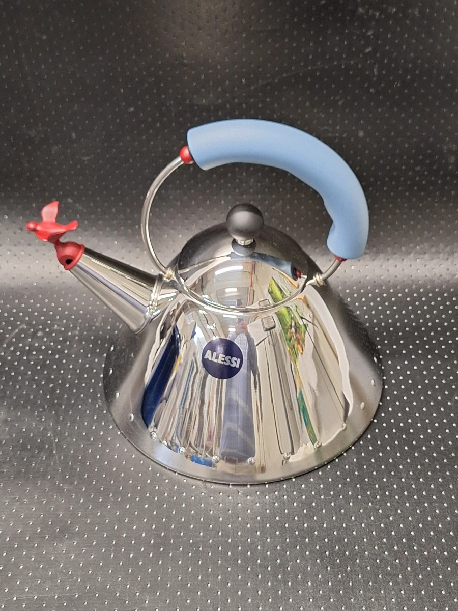 Iconische Alessi 9093 fluitketel ontworpen door Michael Graves - foto 2