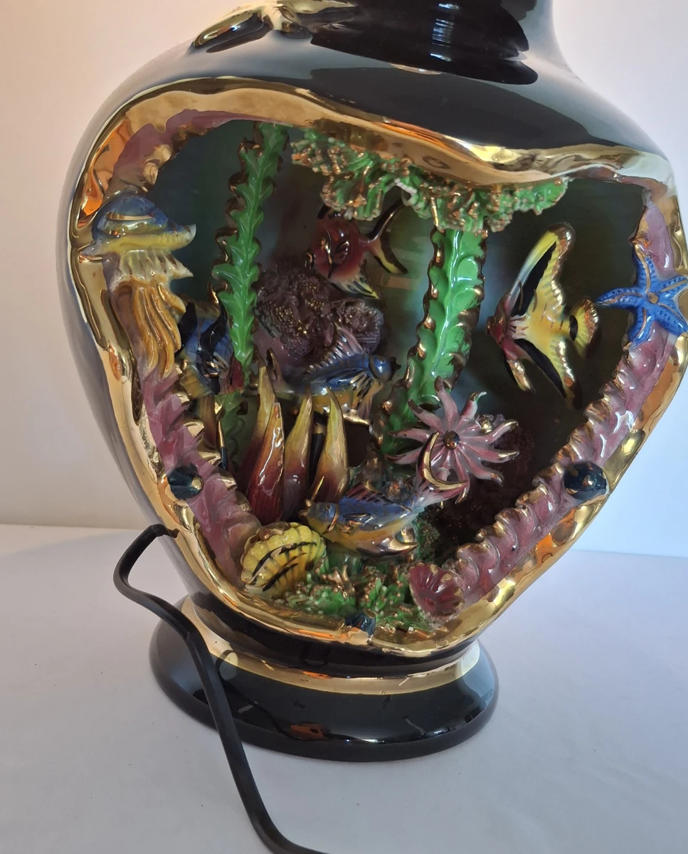 Vintage keramische aquariumlamp - foto 2