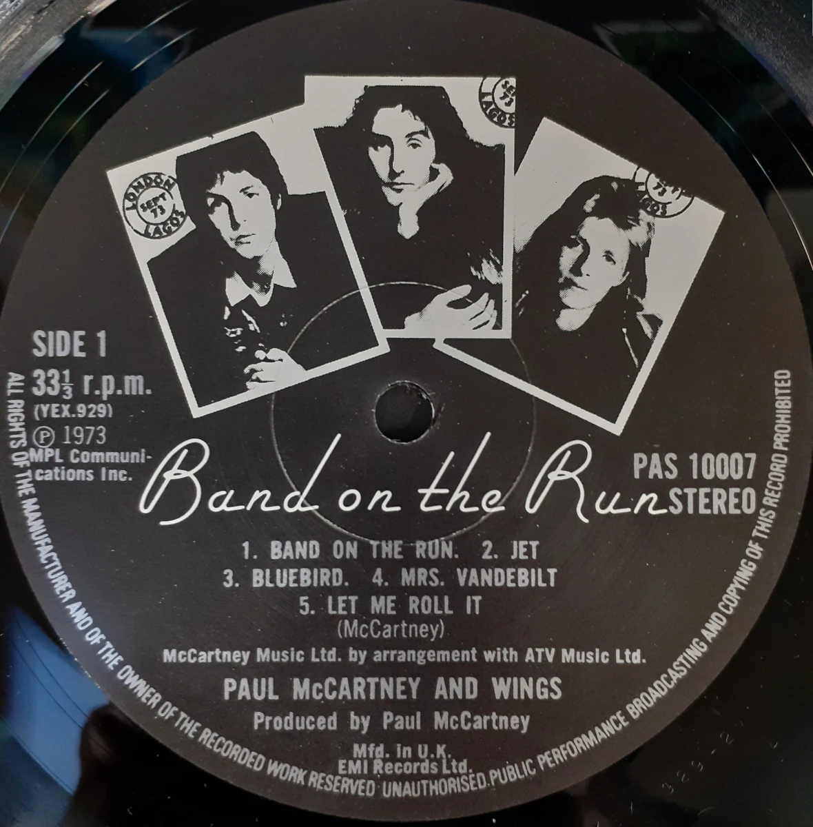 Vinyl: Paul McCartney And Wings - Band on the Run - foto 5