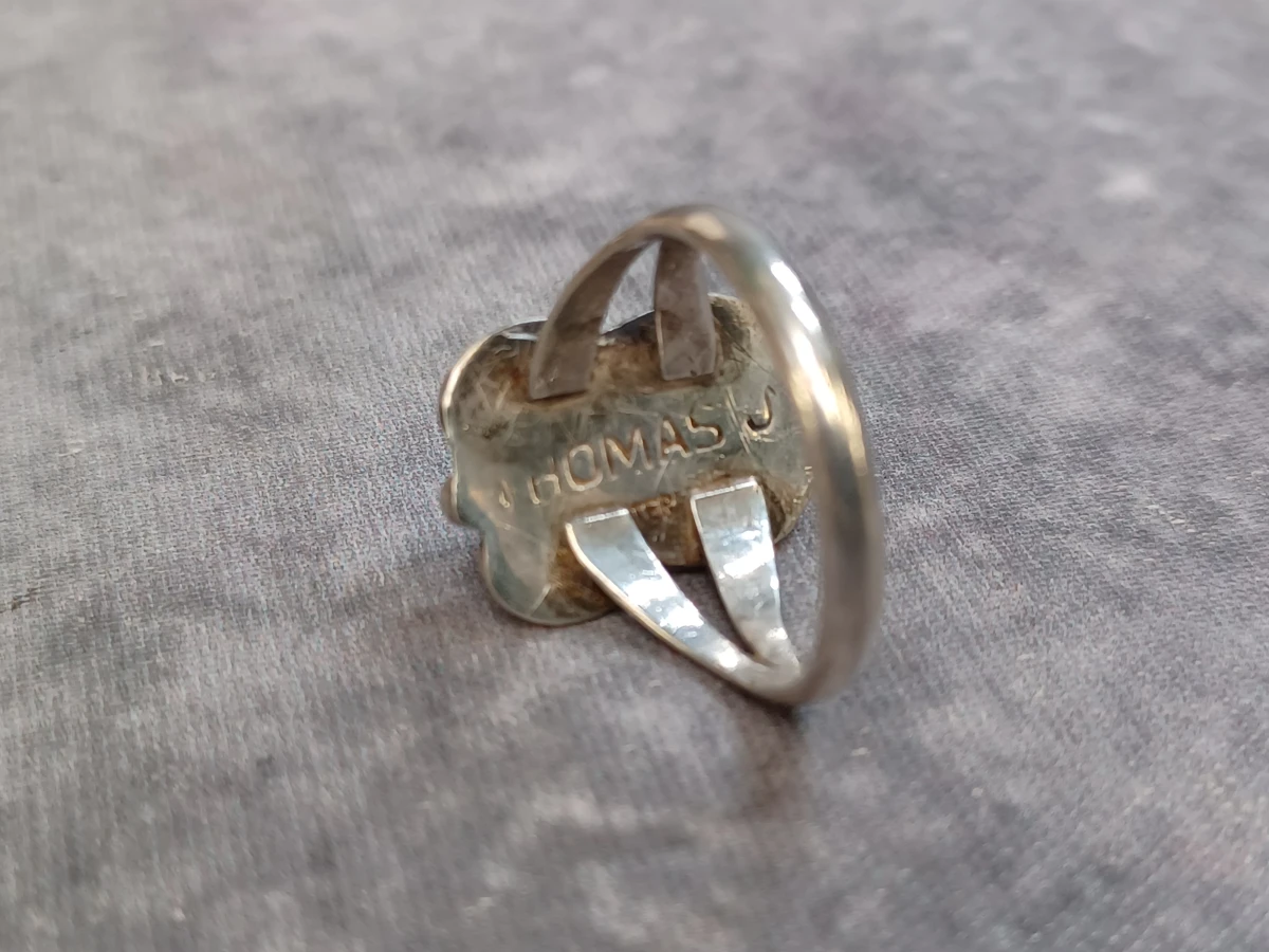 Zilveren sieradenset met Turkoois - Ring en oorbellen - 925 - foto 6