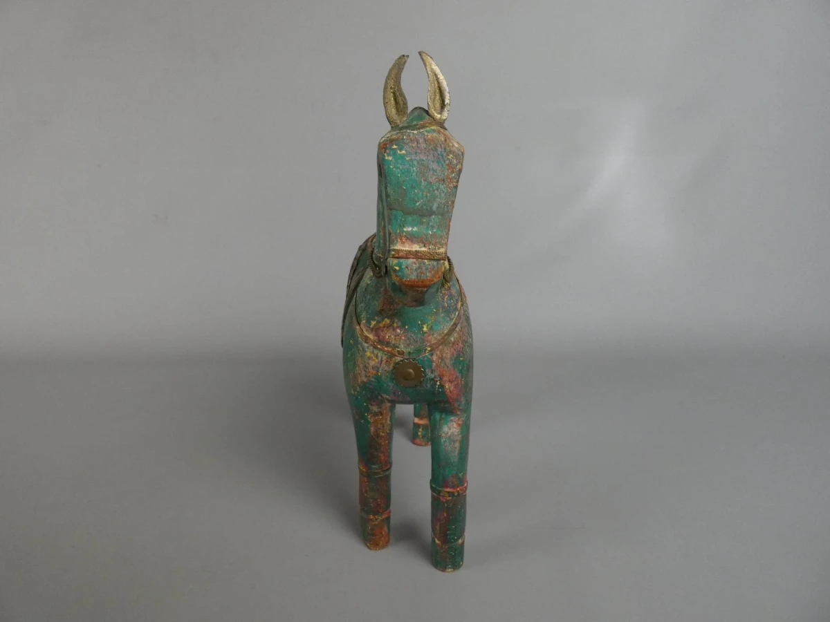 Houten paard - Indiaans / Oosters Design - foto 2