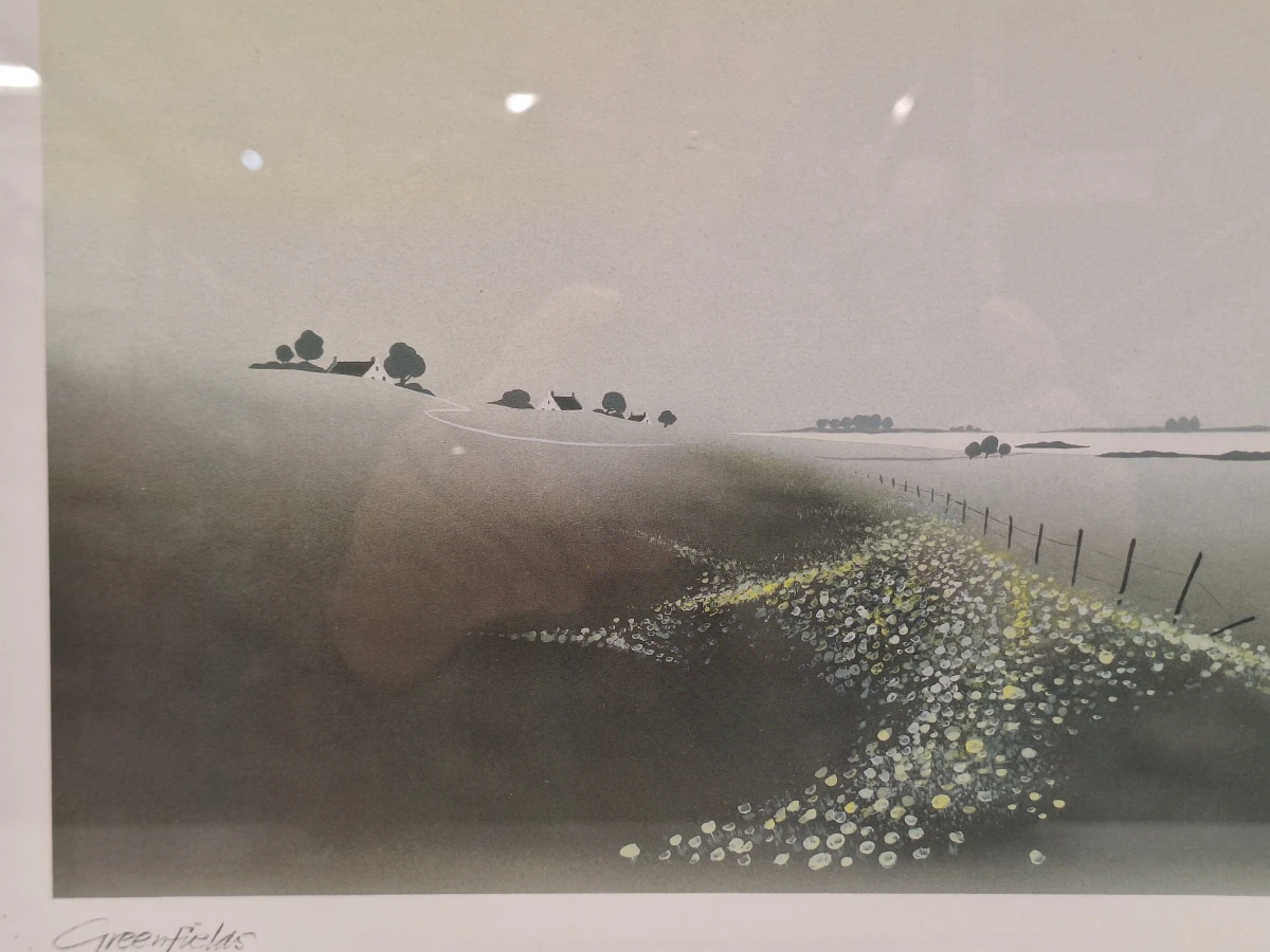 Set van 2 sfeervolle landschappen - "Greenfields" (ingeboekt en gesigneerd) - Henri Leonaert - foto 16