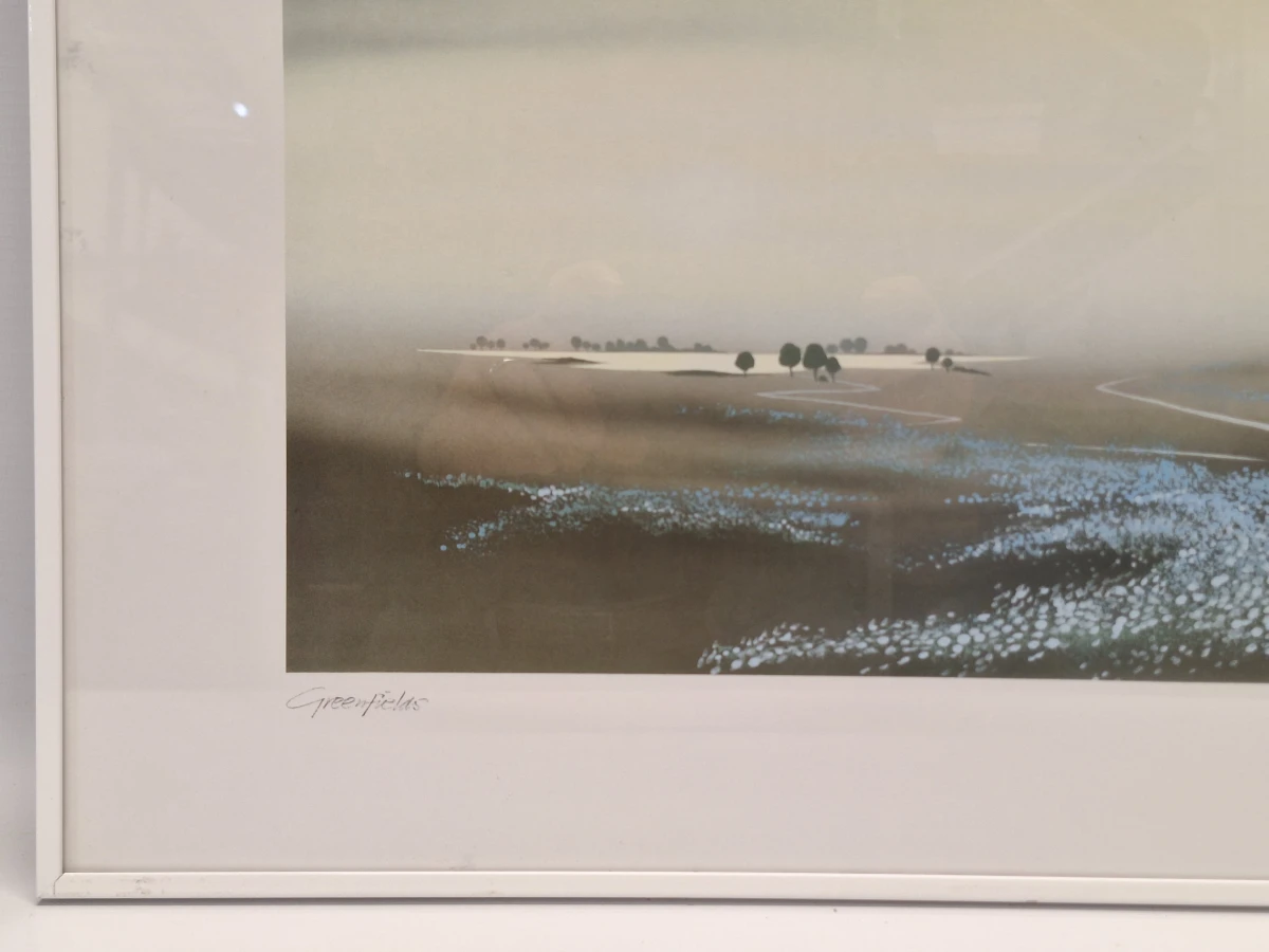 Set van 2 sfeervolle landschappen - "Greenfields" (ingeboekt en gesigneerd) - Henri Leonaert - foto 3