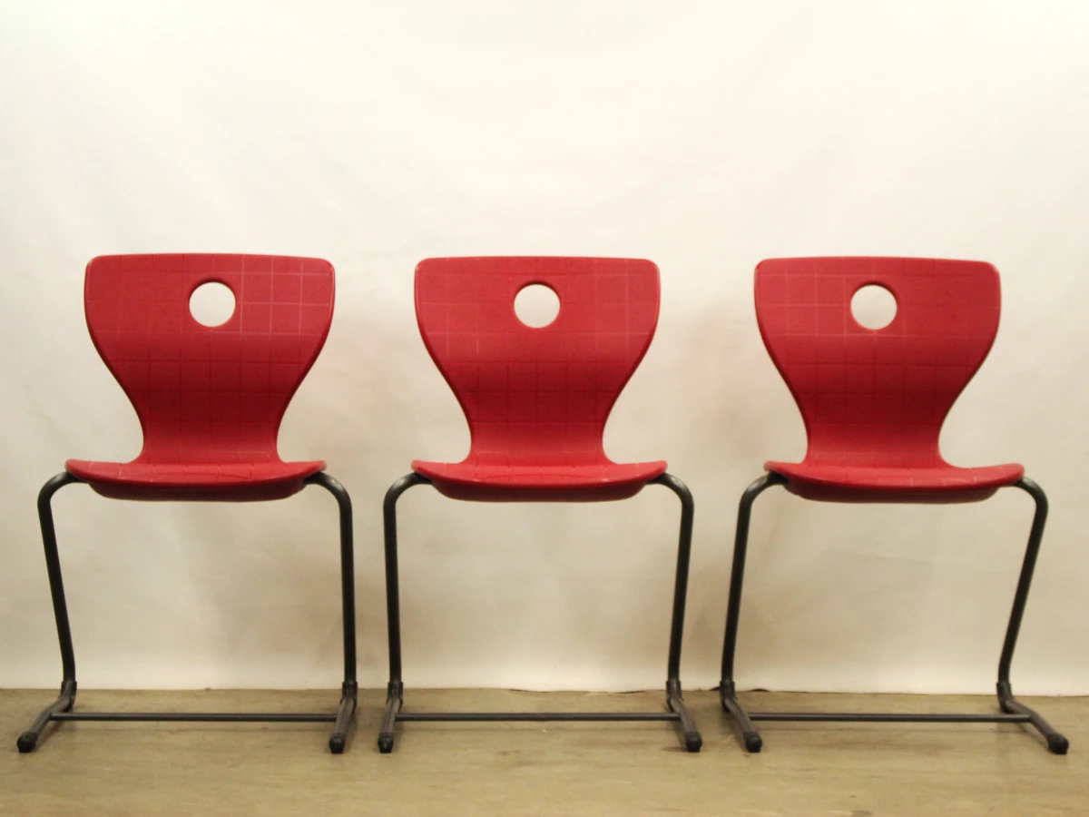 Verner Panton 6 " Pantoswing" stoelen - foto 4
