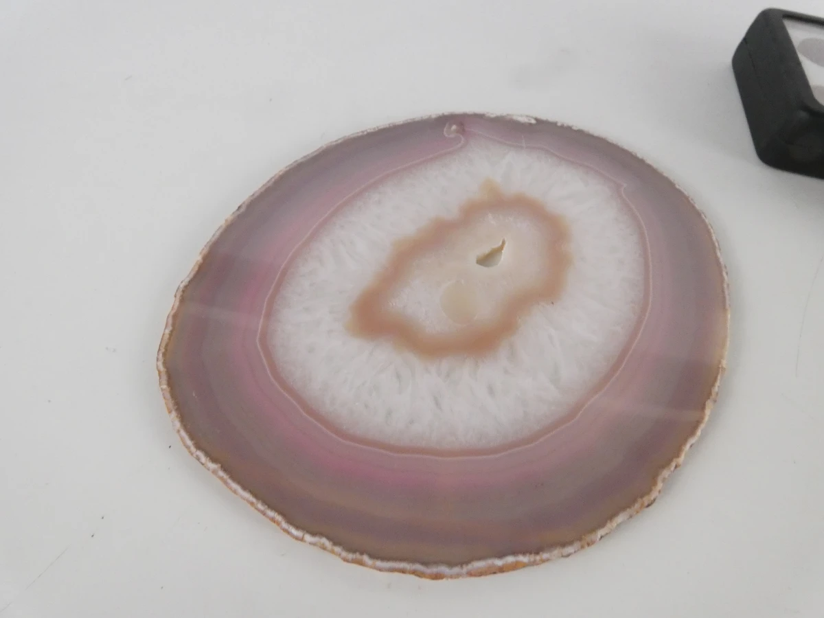 Collectie natuurlijke mineralen/fossielen | Woestijnroos, ammonietfossiel en agaatplak - foto 12
