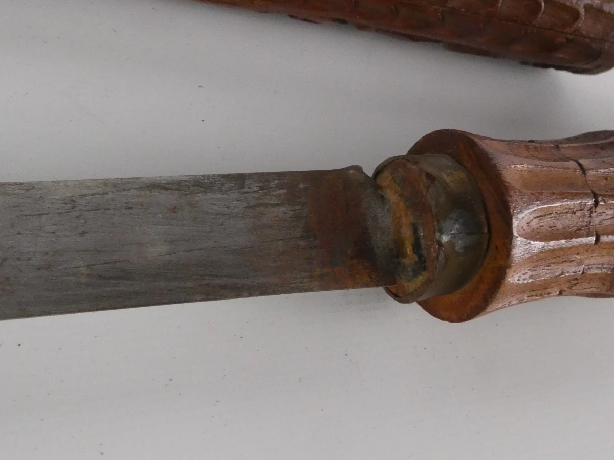Oosterse vleesvork en -mes met souvenir kortzwaard - foto 15