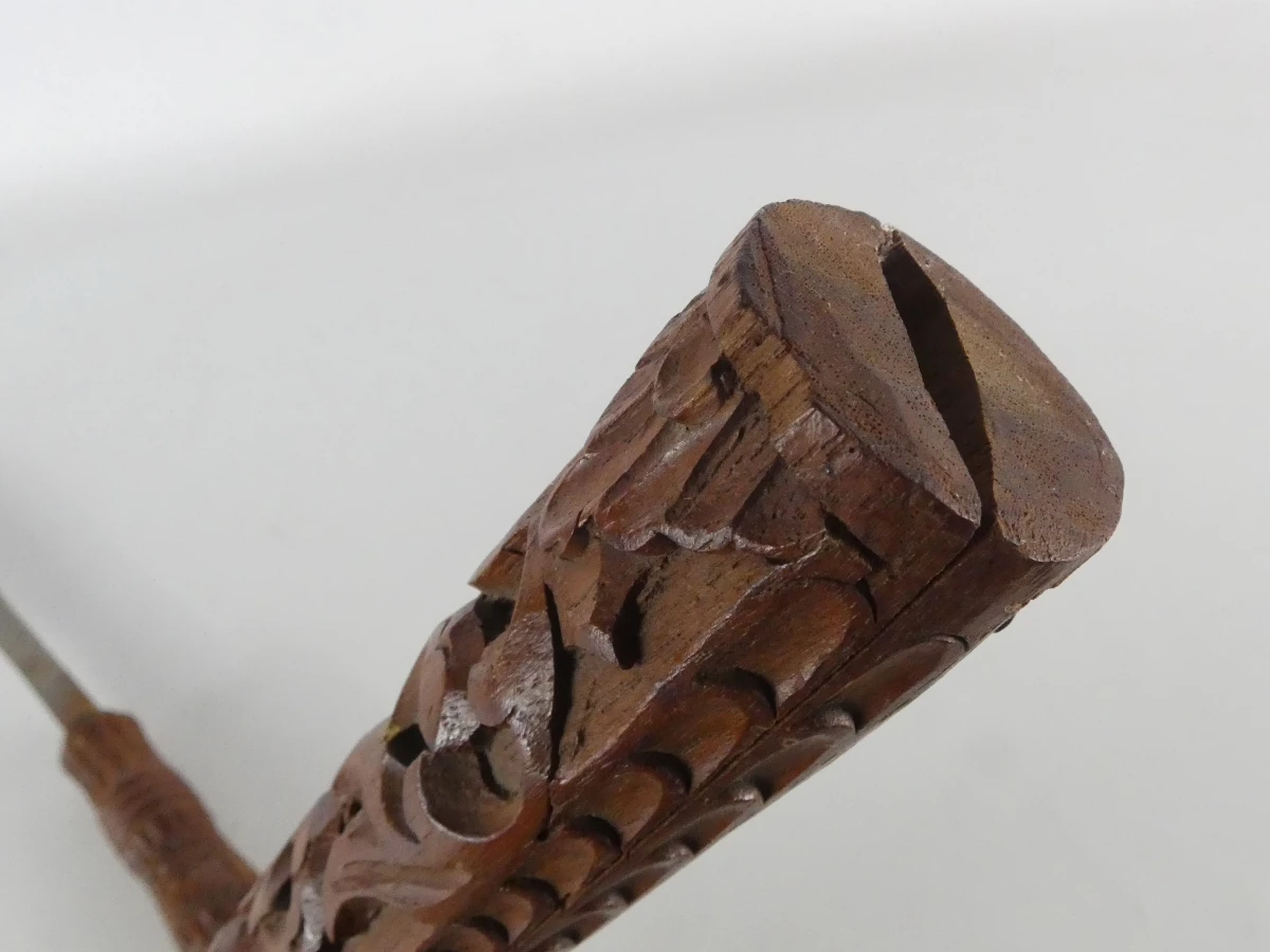 Oosterse vleesvork en -mes met souvenir kortzwaard - foto 21