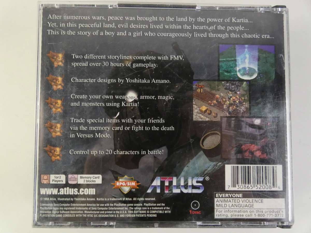 Strategische RPG Kartia: The Word of Fate voor de Sony PlayStation 1 - foto 6