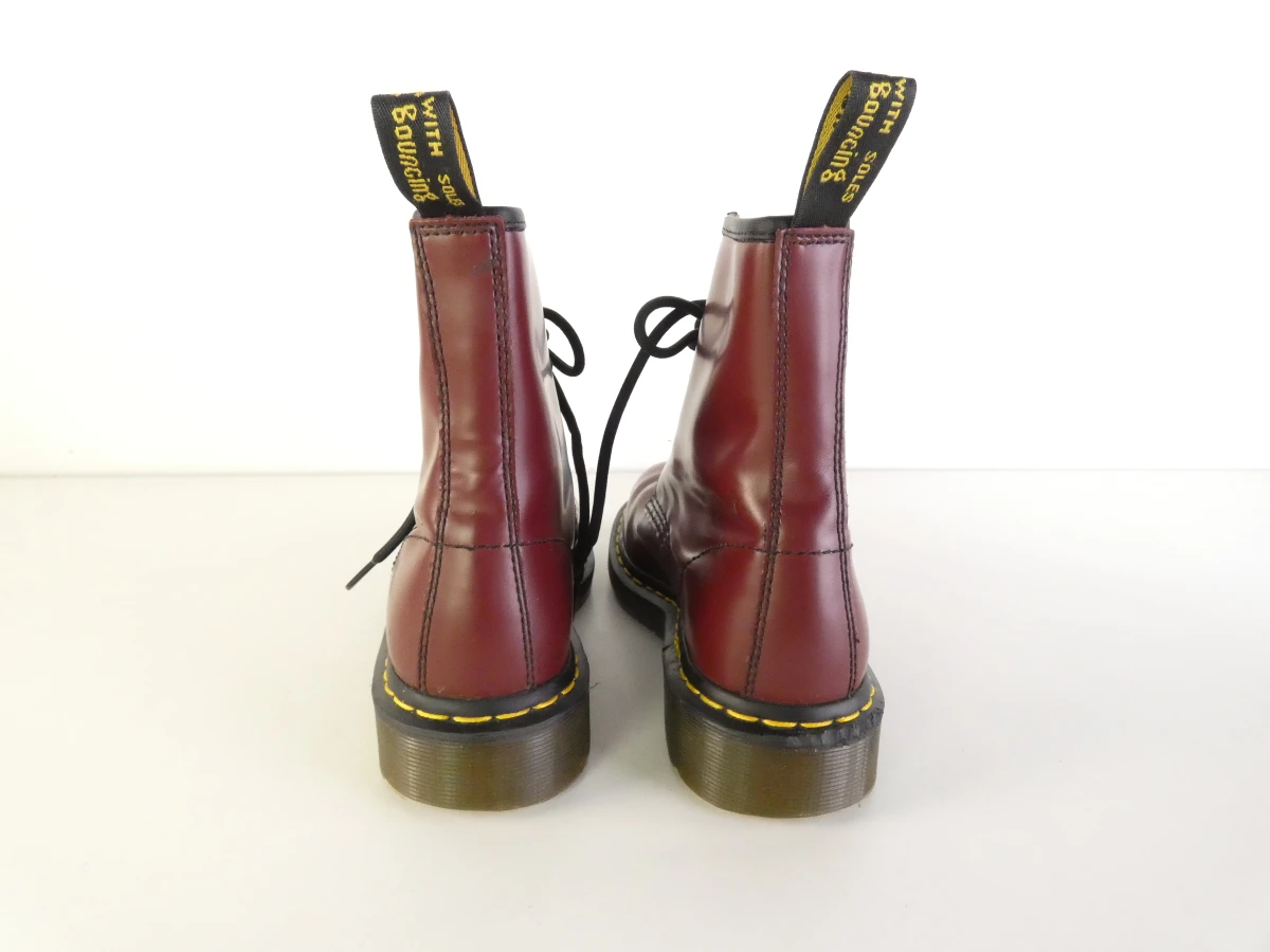 Gemerkte Dr. Martens – Model 1460 Smooth (Cherry Red) – Maat 38 - foto 3
