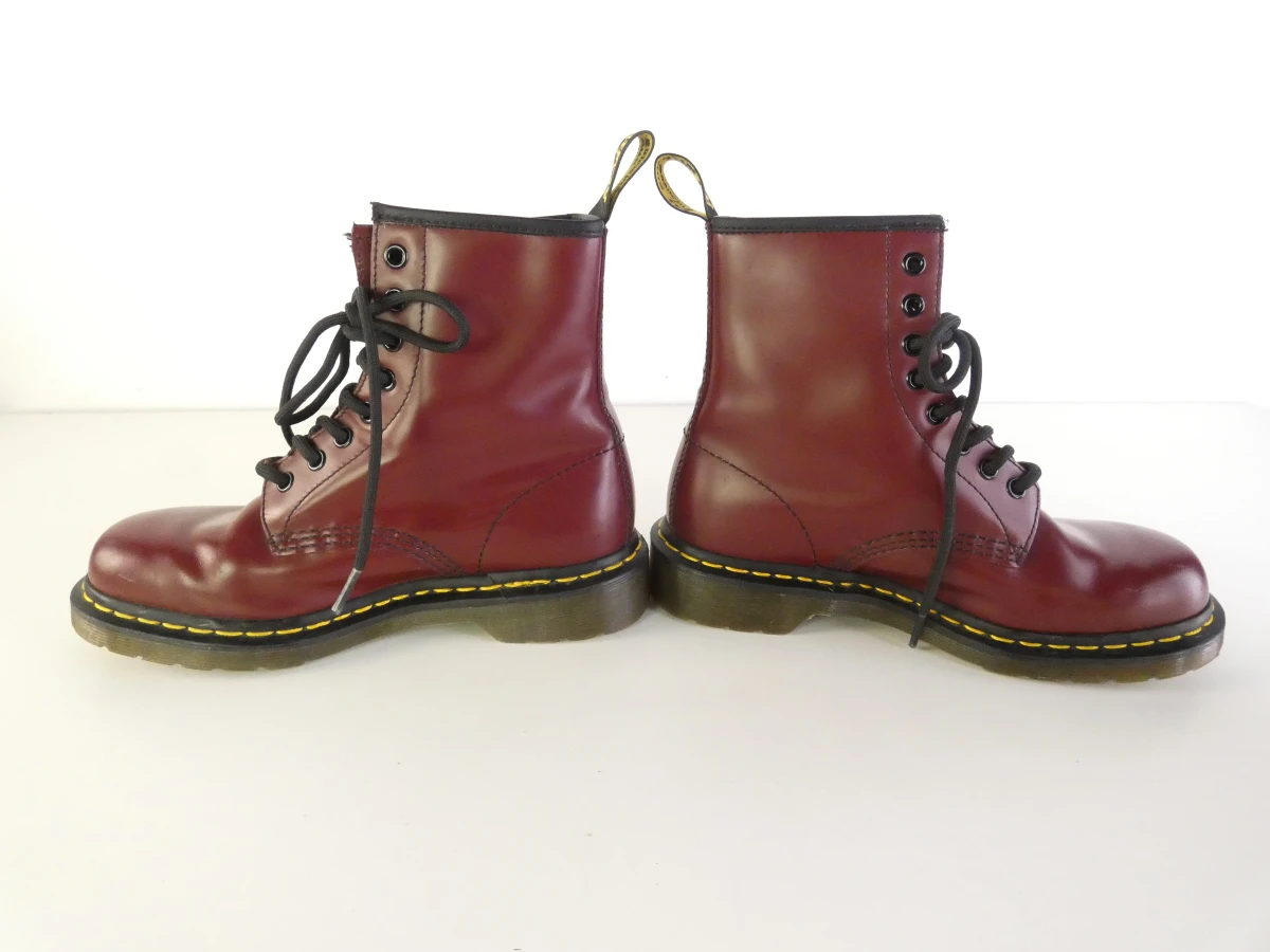 Gemerkte Dr. Martens – Model 1460 Smooth (Cherry Red) – Maat 38 - foto 5