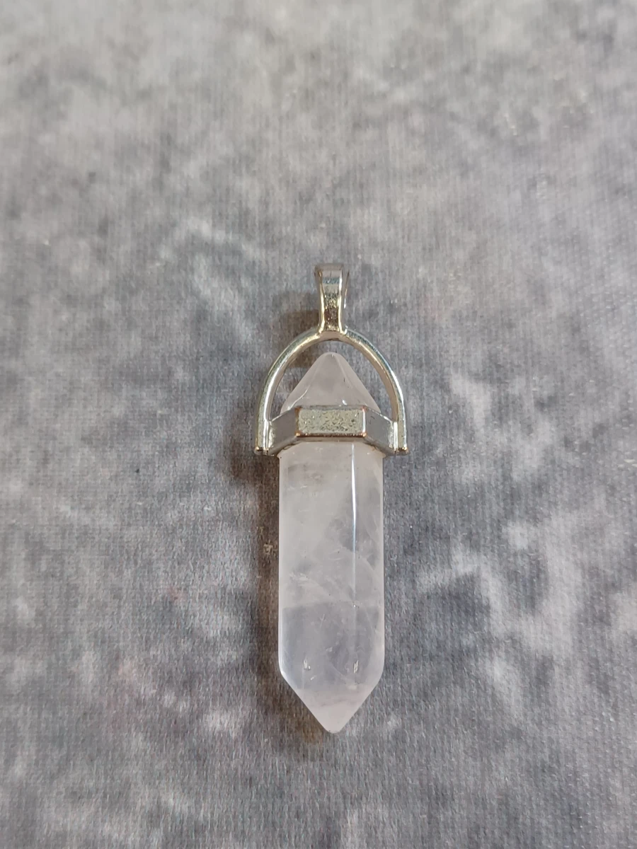 Sieradenset met rozenkwarts hanger en armband - foto 6