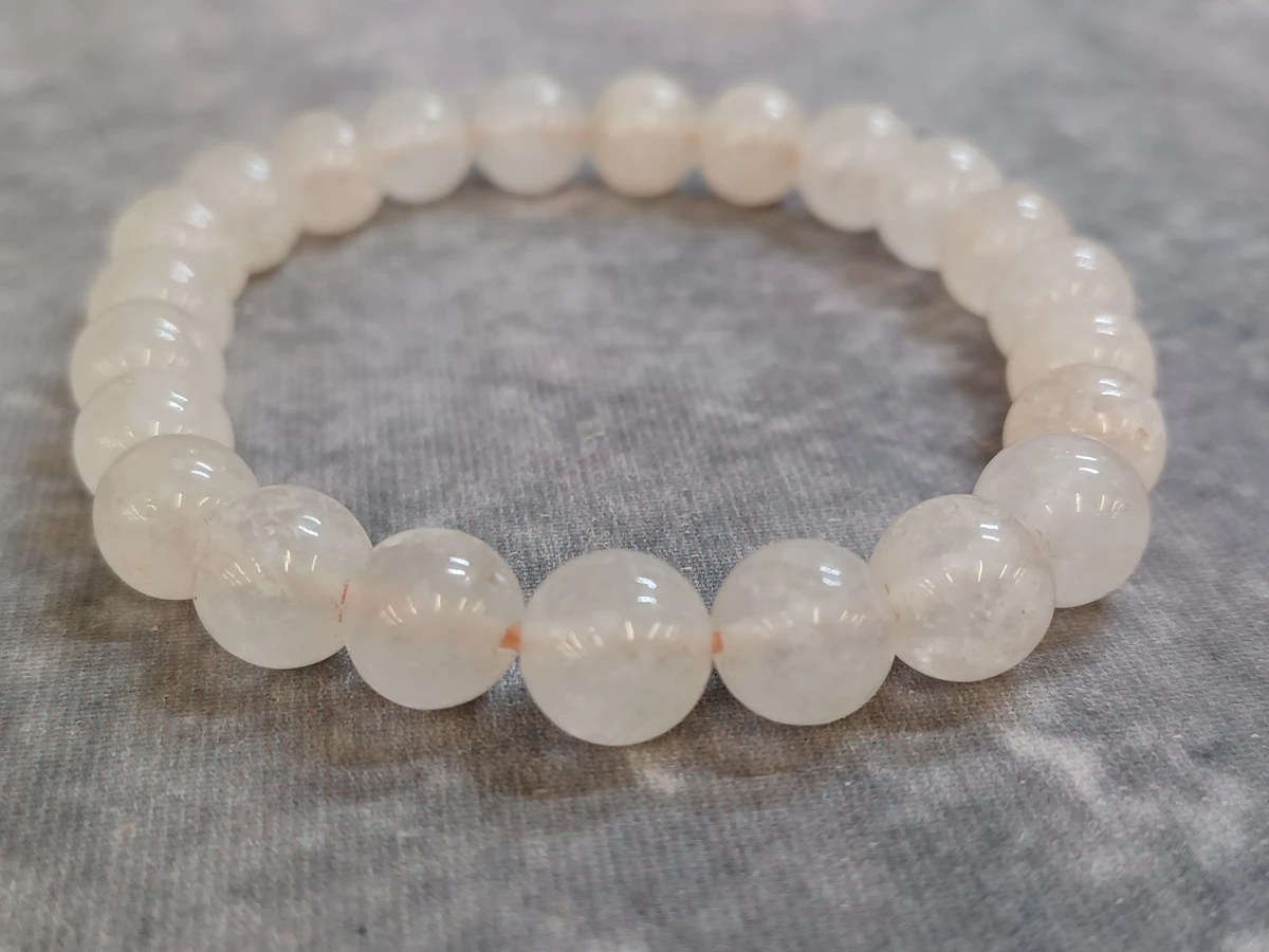 Sieradenset met rozenkwarts hanger en armband - foto 3