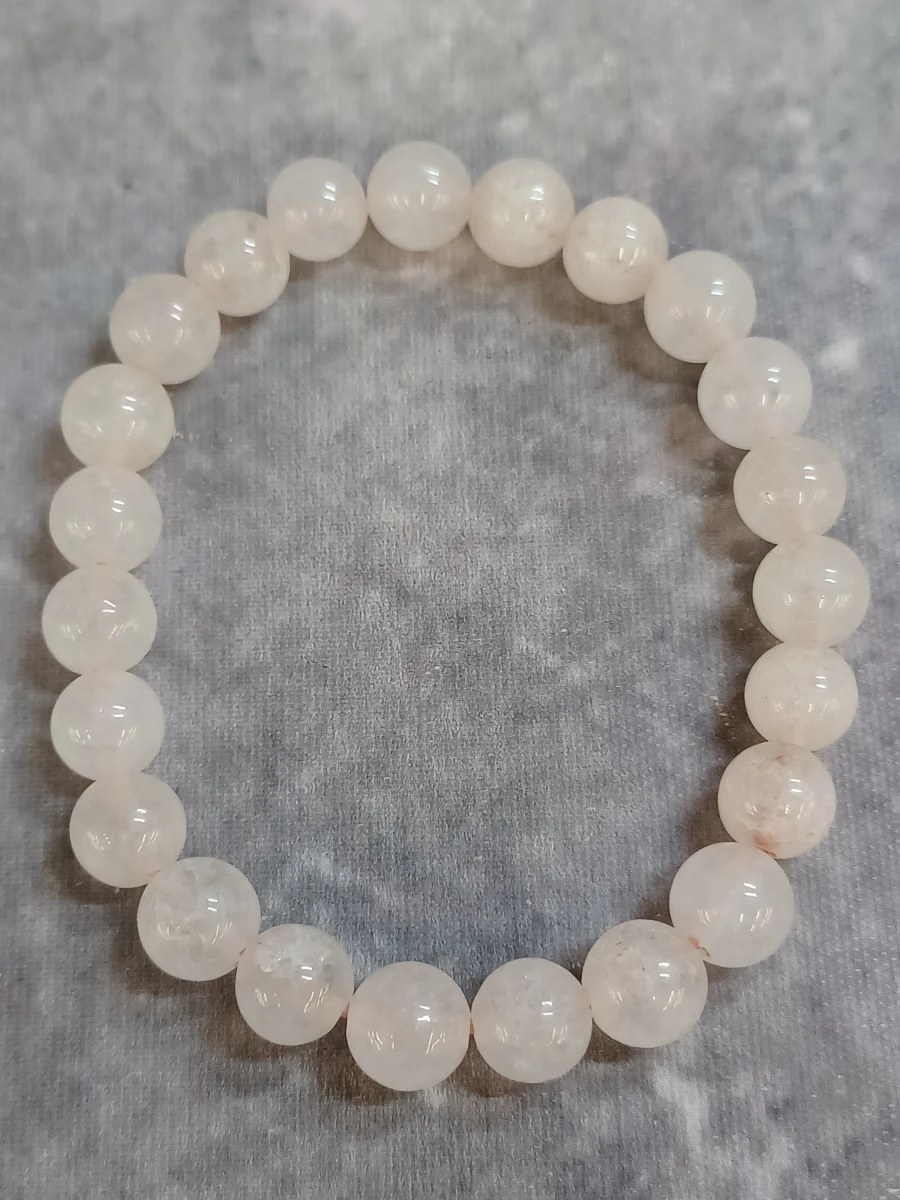 Sieradenset met rozenkwarts hanger en armband - foto 2