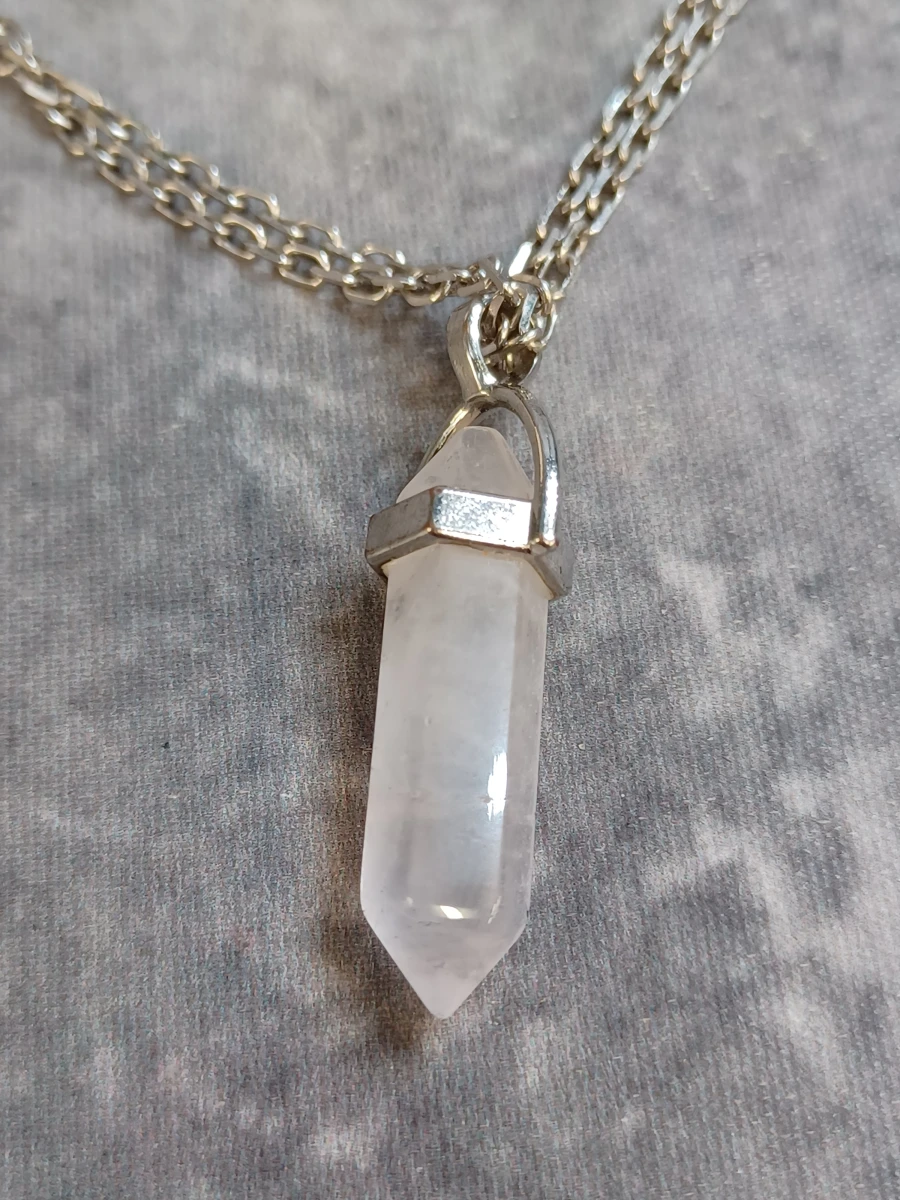 Sieradenset met rozenkwarts hanger en armband - foto 5