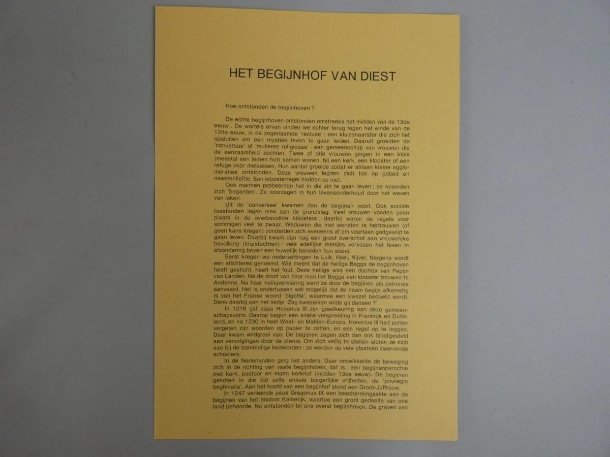 Grafische Map: "Het Begijnhof van Diest" (1982) - foto 3