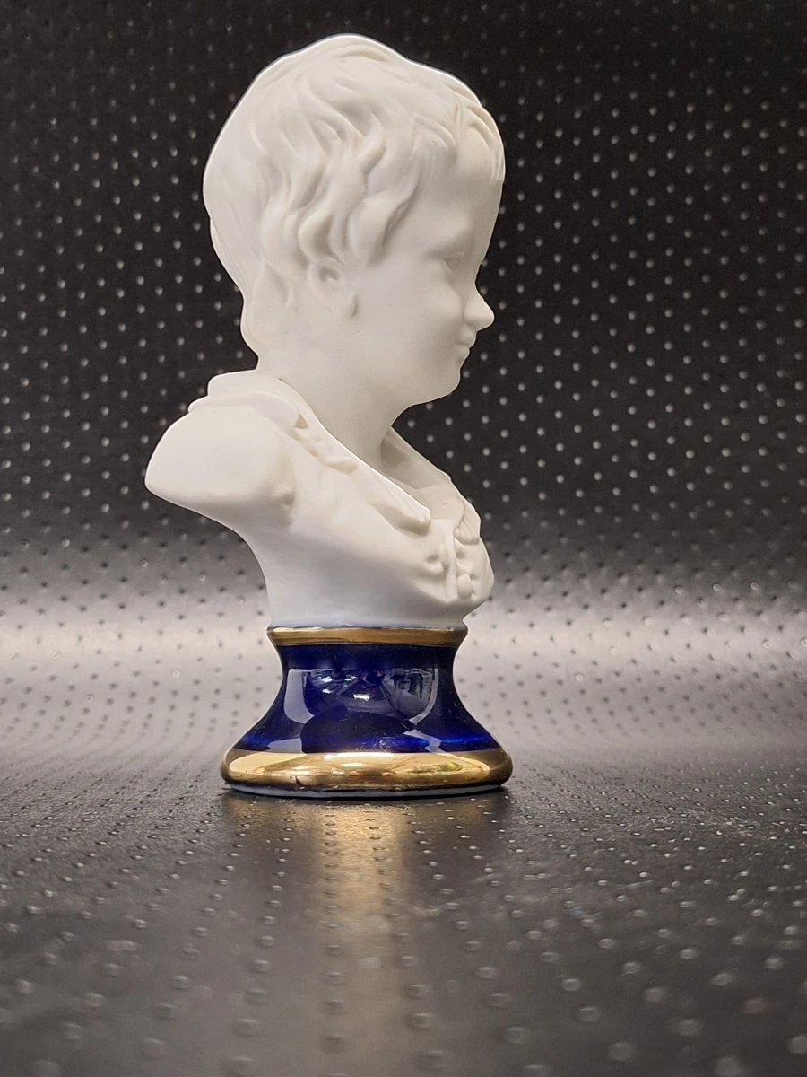 Set van vijf vintage porseleinen kinderbustes naar Jean-Antoine Houdon - foto 9