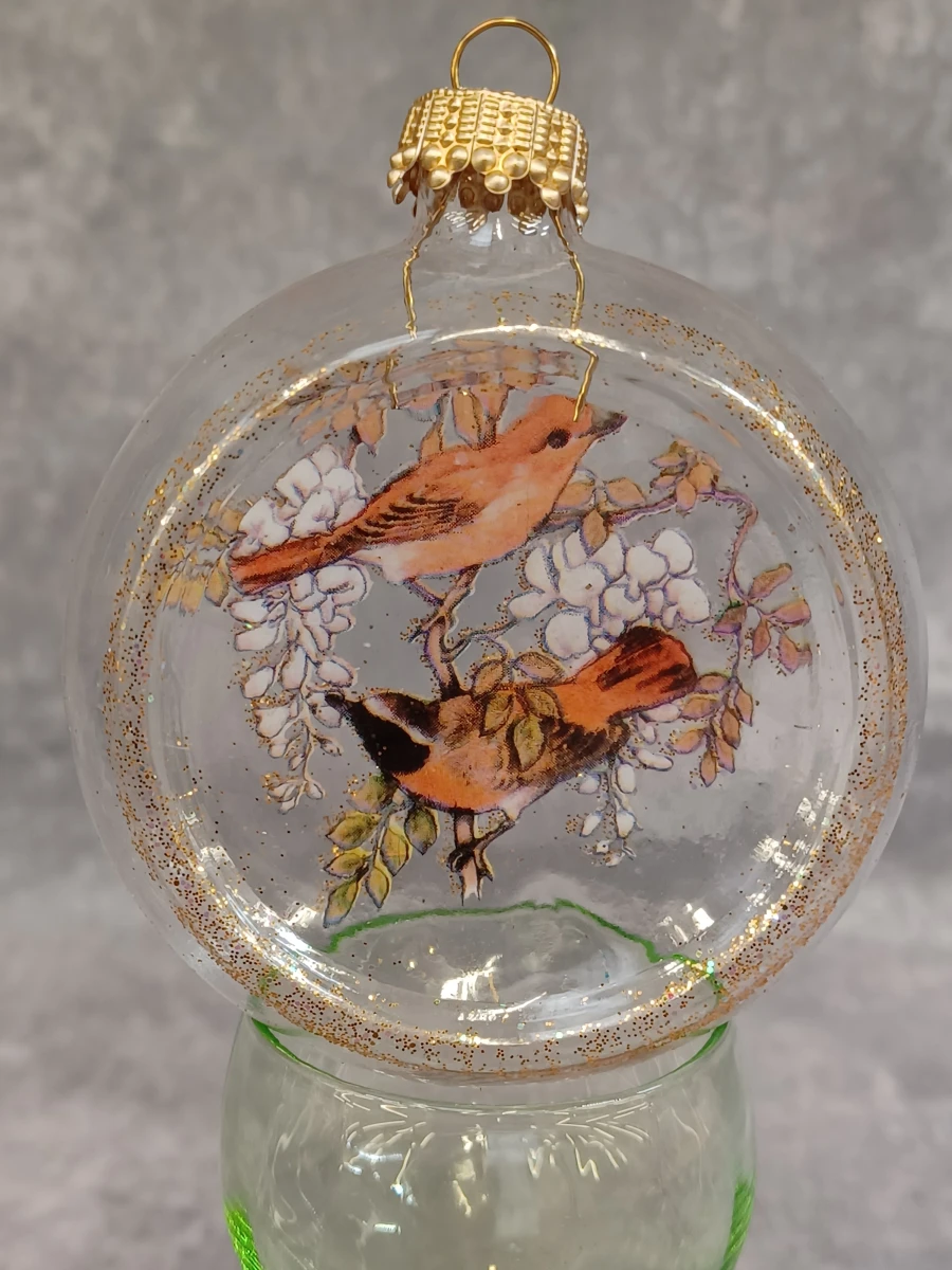 Exclusieve glazen kerstballen set - 4 stuks - "Christmas by Krebs" Elegant Glass - foto 2