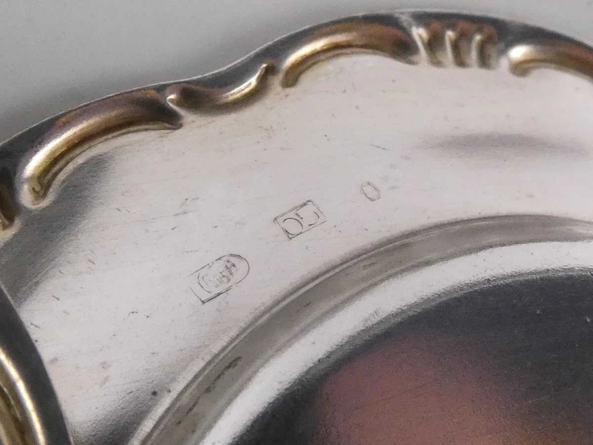 Vis- en Hors-d’oeuvre Cassette met Zilveren en Vergulde Elementen - foto 19