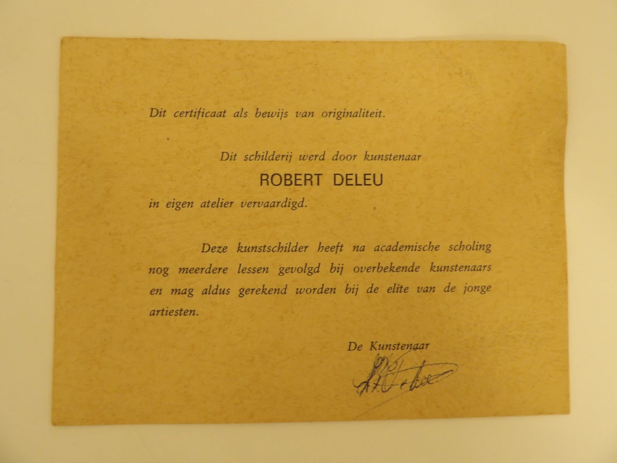 Olieverfschilderij Robert Deleu - foto 5