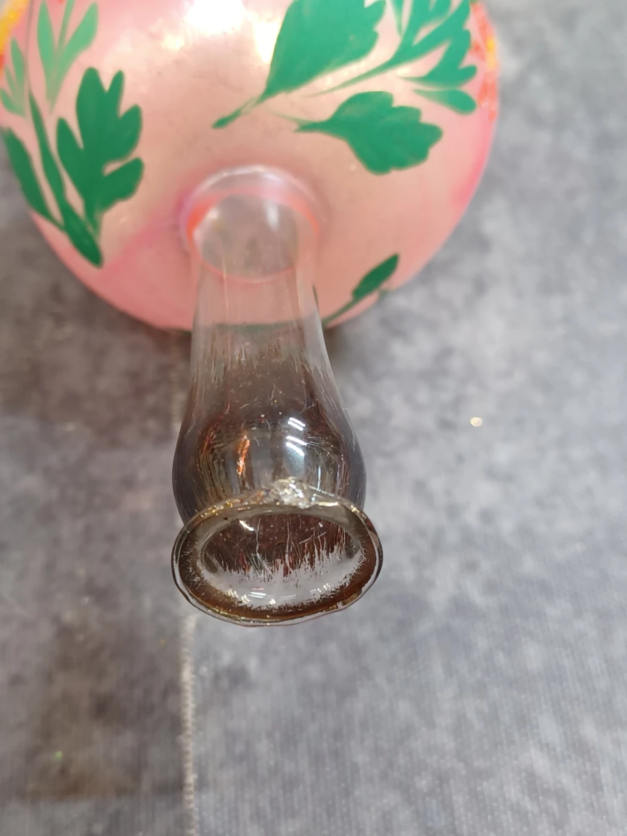 Vintage glazen kerstdecoratie set: piek, kerstballen en kralenslinger - foto 6