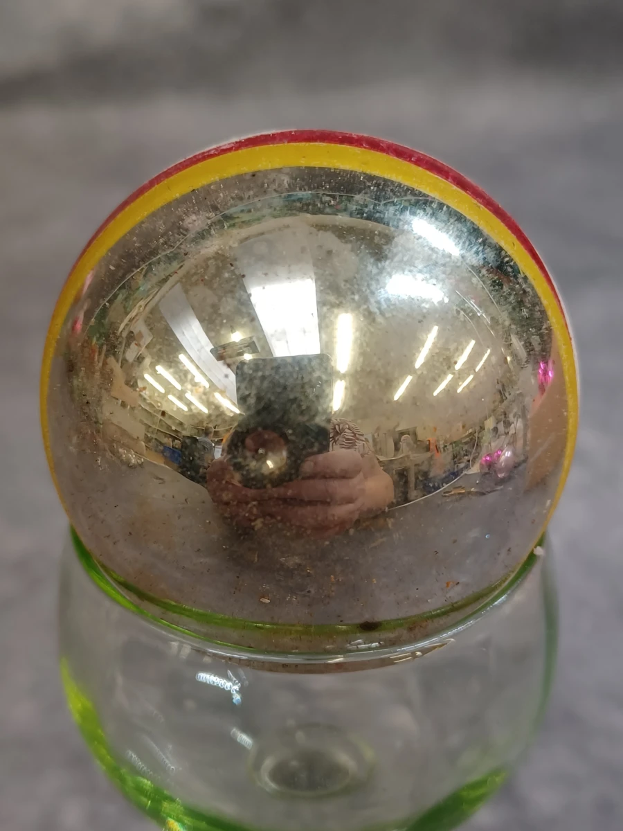 Vintage glazen kerstdecoratie set: piek, kerstballen en kralenslinger - foto 16