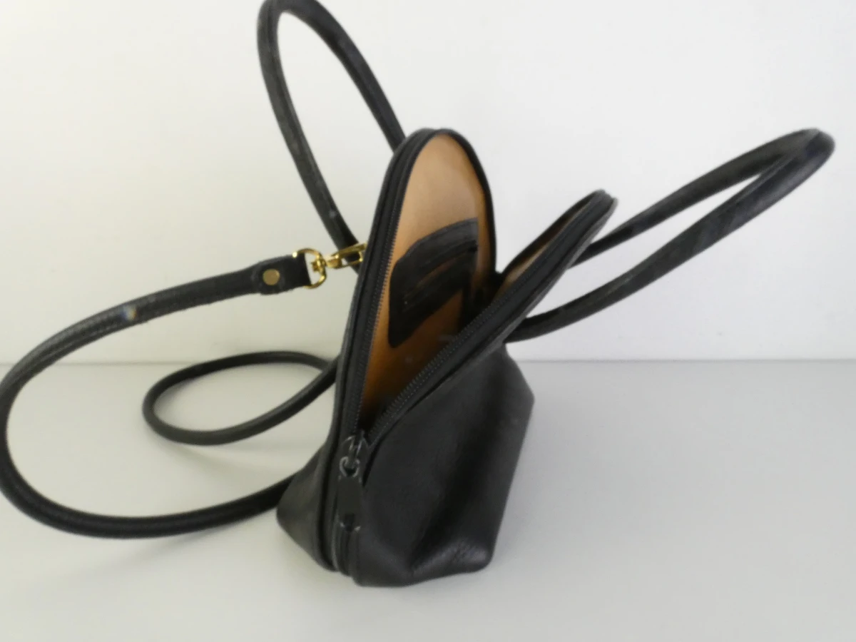 Neuville leren handtas | Zwart - foto 8