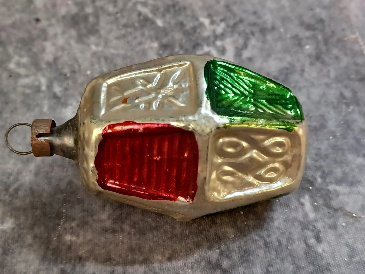 12 Vintage glazen kerstornamenten - foto 23