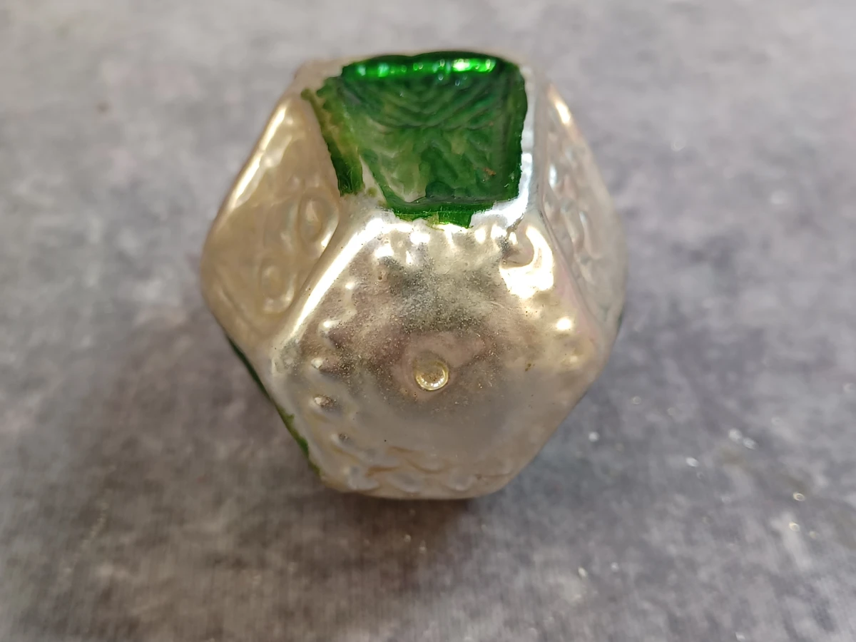 12 Vintage glazen kerstornamenten - foto 24