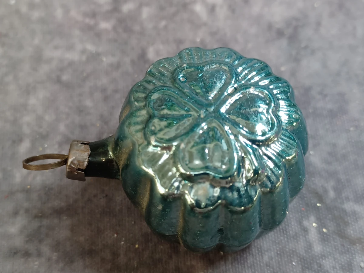 12 Vintage glazen kerstornamenten - foto 21