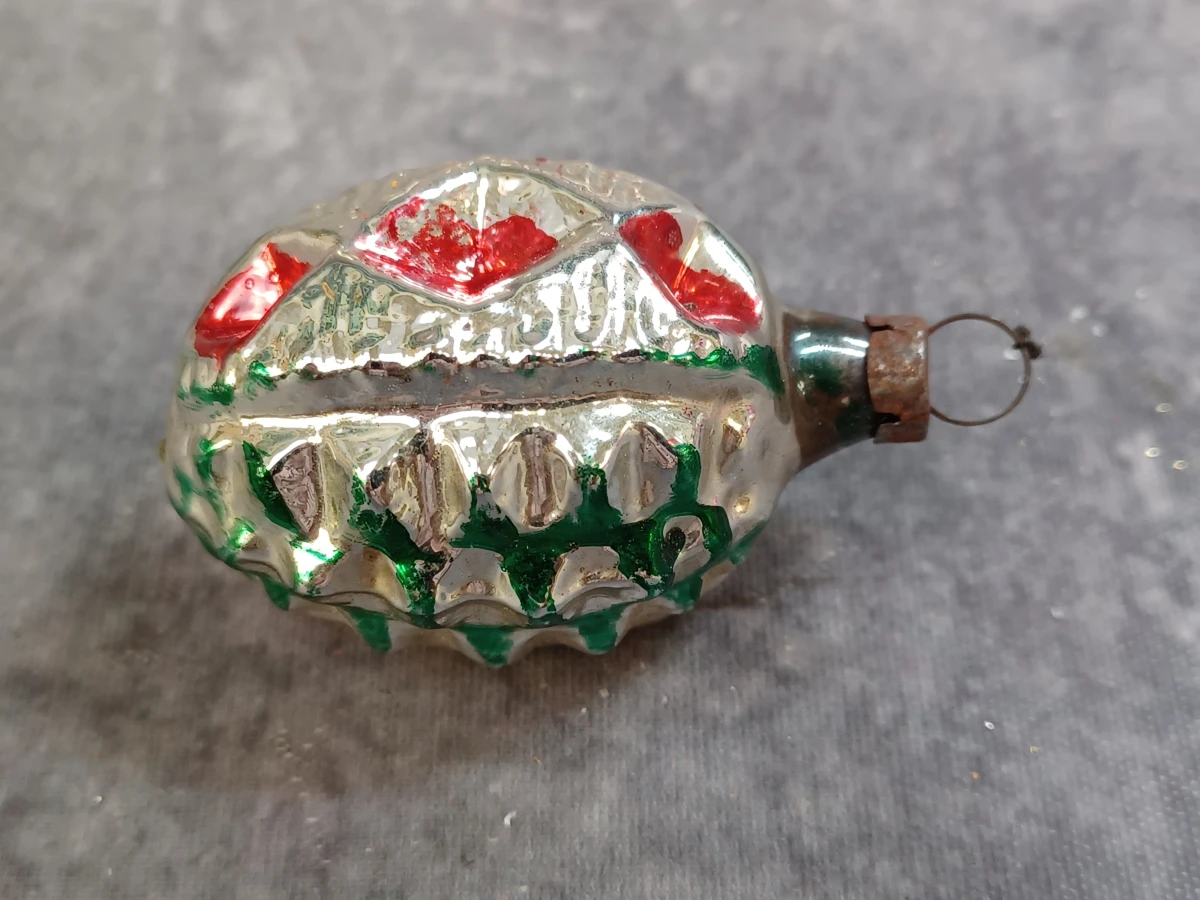 12 Vintage glazen kerstornamenten - foto 5