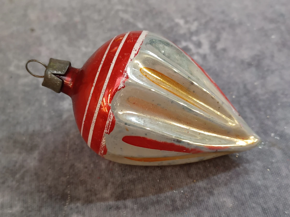 12 Vintage glazen kerstornamenten - foto 9