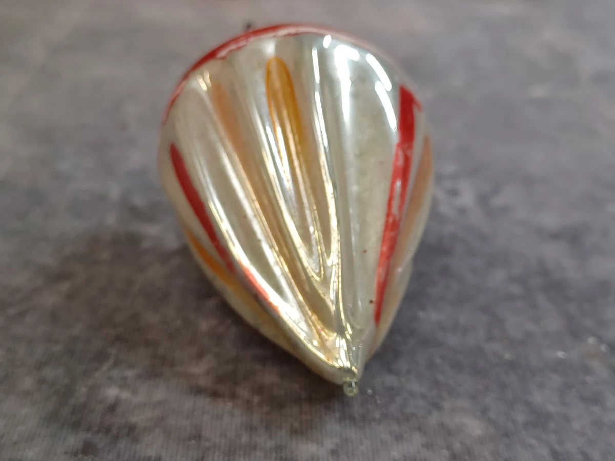 12 Vintage glazen kerstornamenten - foto 10