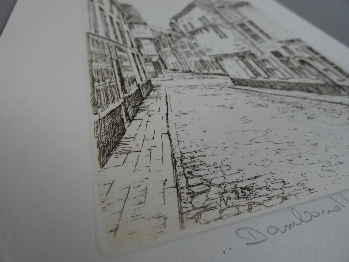 Grafische prent: Dambord te Diest - foto 2