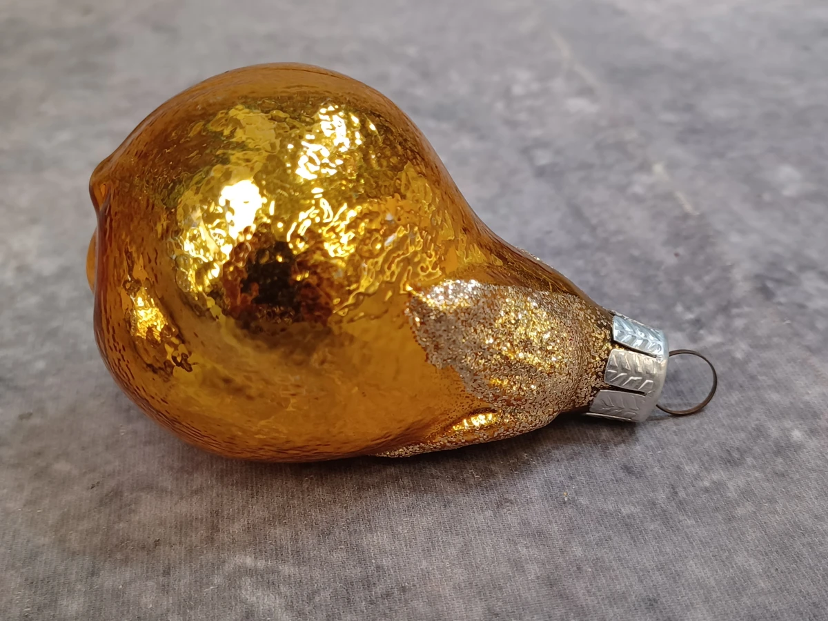 Vintage glazen kerstornamenten set - Fruit, noten en natuurfiguren - foto 14