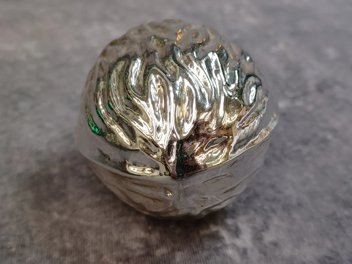 Vintage glazen kerstornamenten set - Fruit, noten en natuurfiguren - foto 13