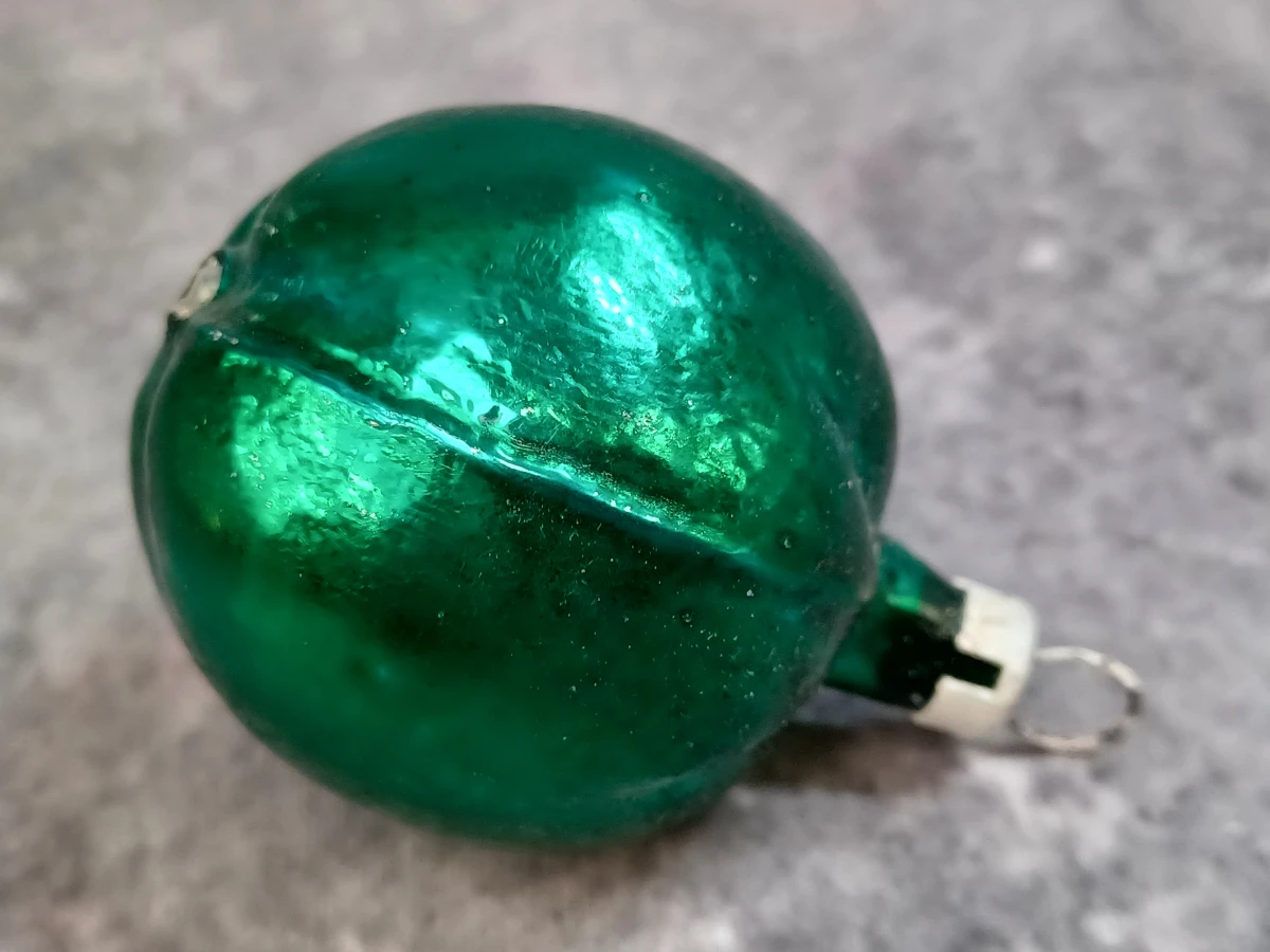 Vintage glazen kerstornamenten set - Fruit, noten en natuurfiguren - foto 4