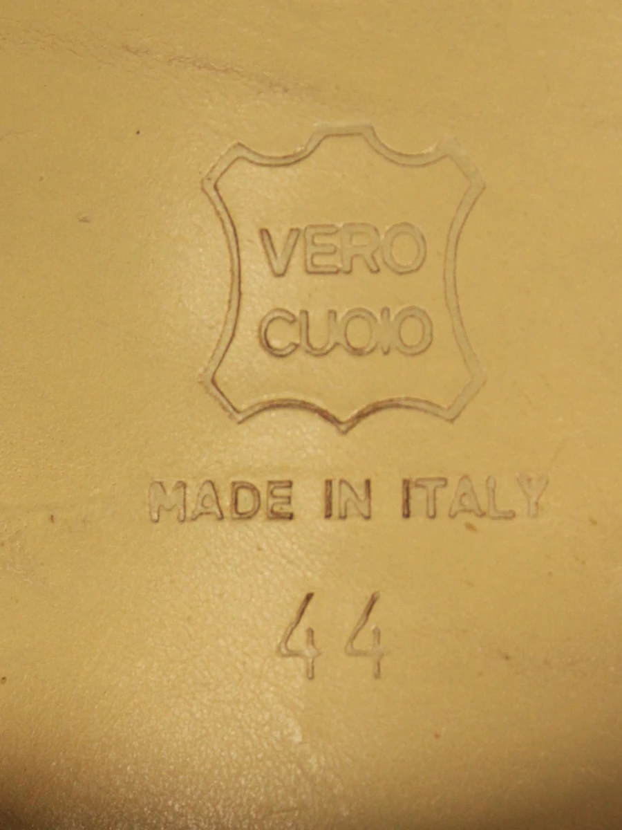 Witte leren Italiaanse herenschoenen - maat 44 – zo goed als nieuw - foto 6