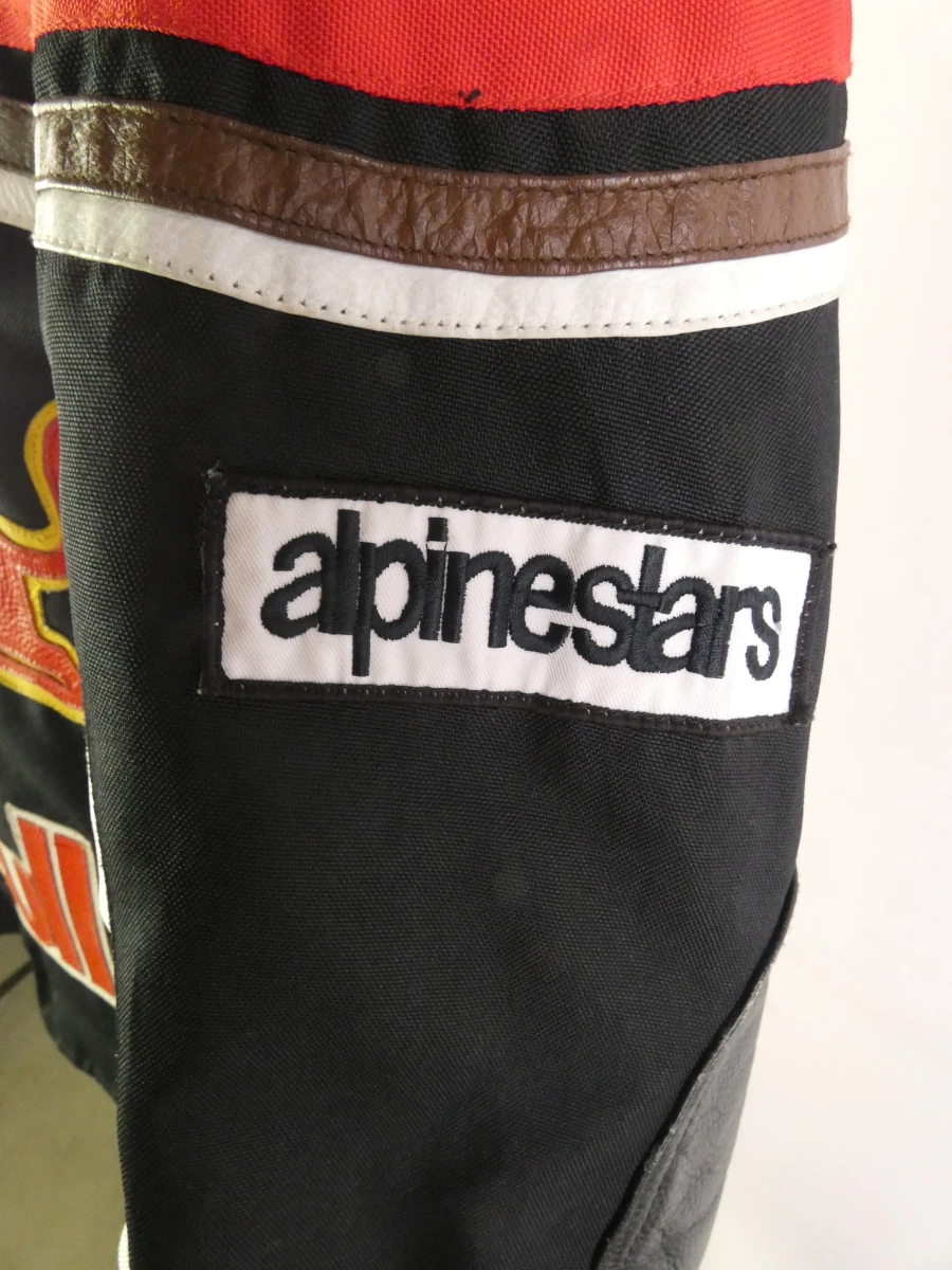 Lederen racejack met sponsorpatches - Euro Stars SBI - maat XS - foto 5