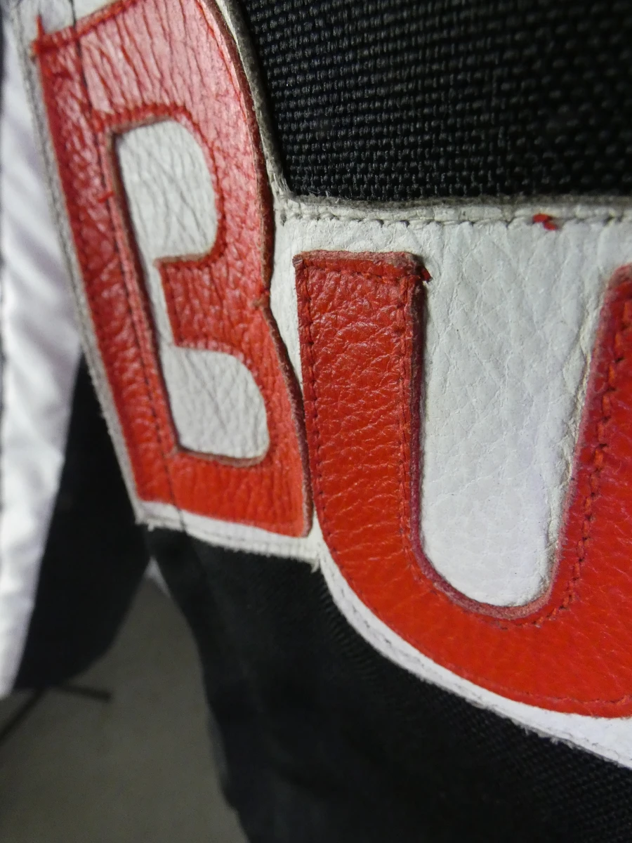 Lederen racejack met sponsorpatches - Euro Stars SBI - maat XS - foto 8