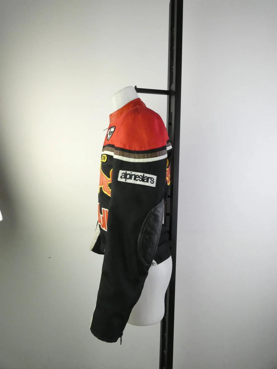 Lederen racejack met sponsorpatches - Euro Stars SBI - maat XS - foto 16