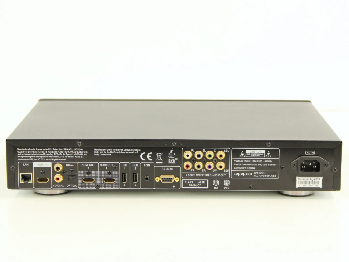 OPPO BDP-103EU Universele 3D Blu-ray & SACD Speler - foto 7