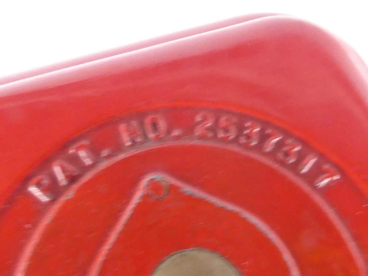 Vintage Belgische rode kauwgom- en snoepautomaat (verzamelobject) - foto 5