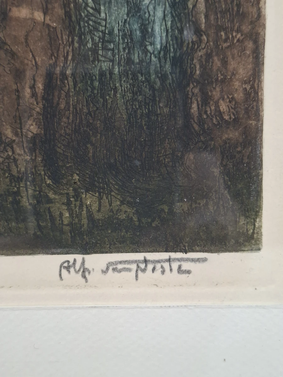 Kleurenets 'Gezicht op Brugge' – Gelimiteerde Oplage (Alfred van Neste, 1874-1969) - foto 2