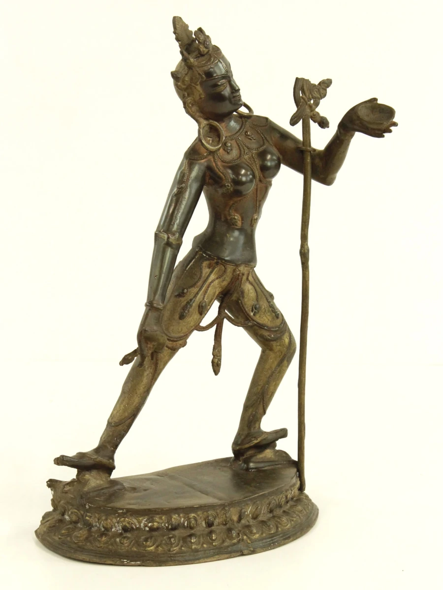 Messing beeld van een Vajrayogini - foto 3