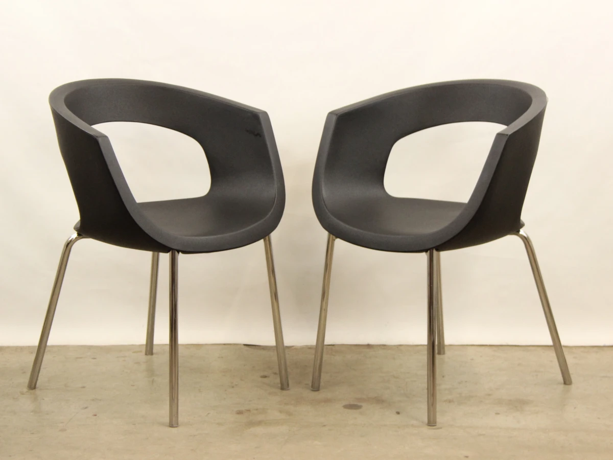 Azzolini Tinuper & Santantonio - paar Bisou stoelen - Italiaans design - foto 3