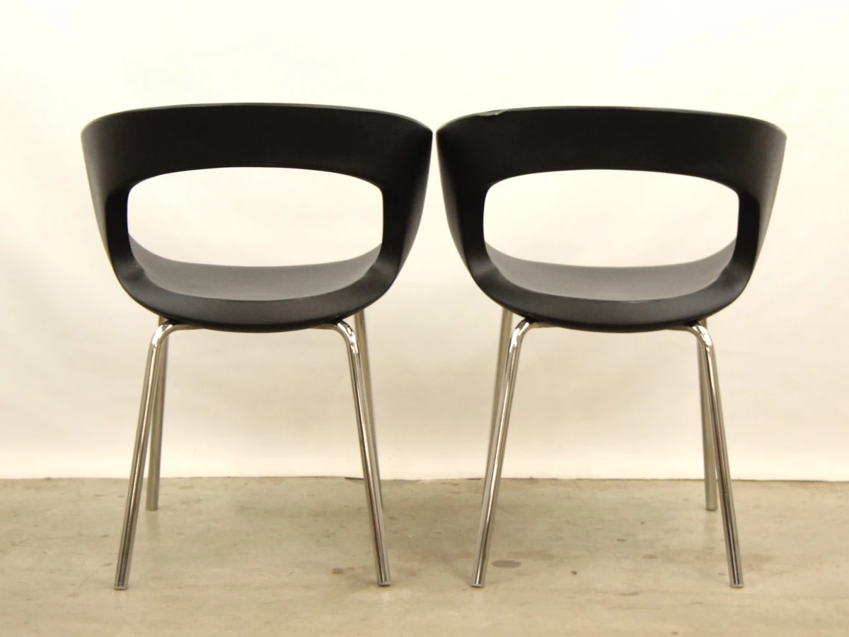 Azzolini Tinuper & Santantonio - paar Bisou stoelen - Italiaans design - foto 4