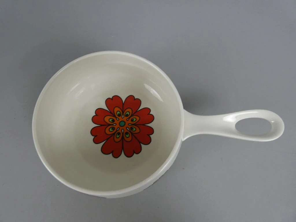 Vintage steelpan met kleurrijke bloemenprint - foto 2
