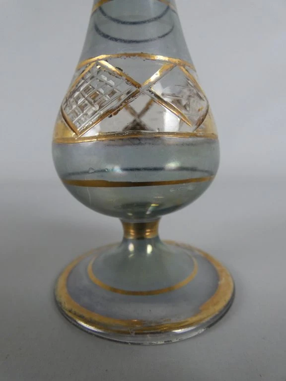 Decoratief glazen parfumflesje met gouden accenten - foto 2